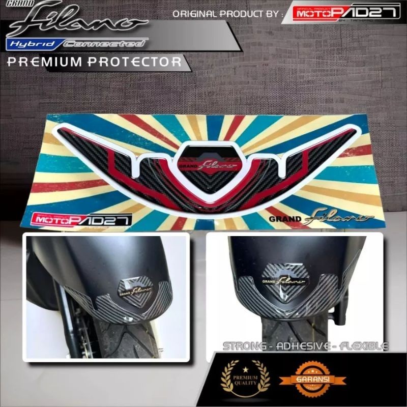 Grand FILANO Front Fender Sticker RESIN Sticker Embossed Front ...