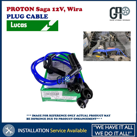 Lucas Plug Cable Silicon - Proton Saga 12V, Wira Carburator & Fuel ...