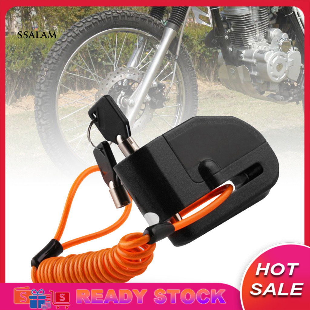 【Ready Stock] Motorcycle Disk Lock Waterproof Antitheft Lock Iron Disc