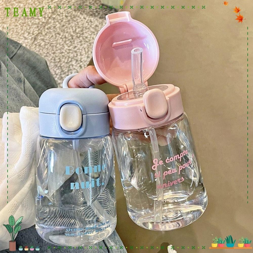 TEAMY Kids Sippy Cup, Straws and Lids Spill Proof Water Bottles ...