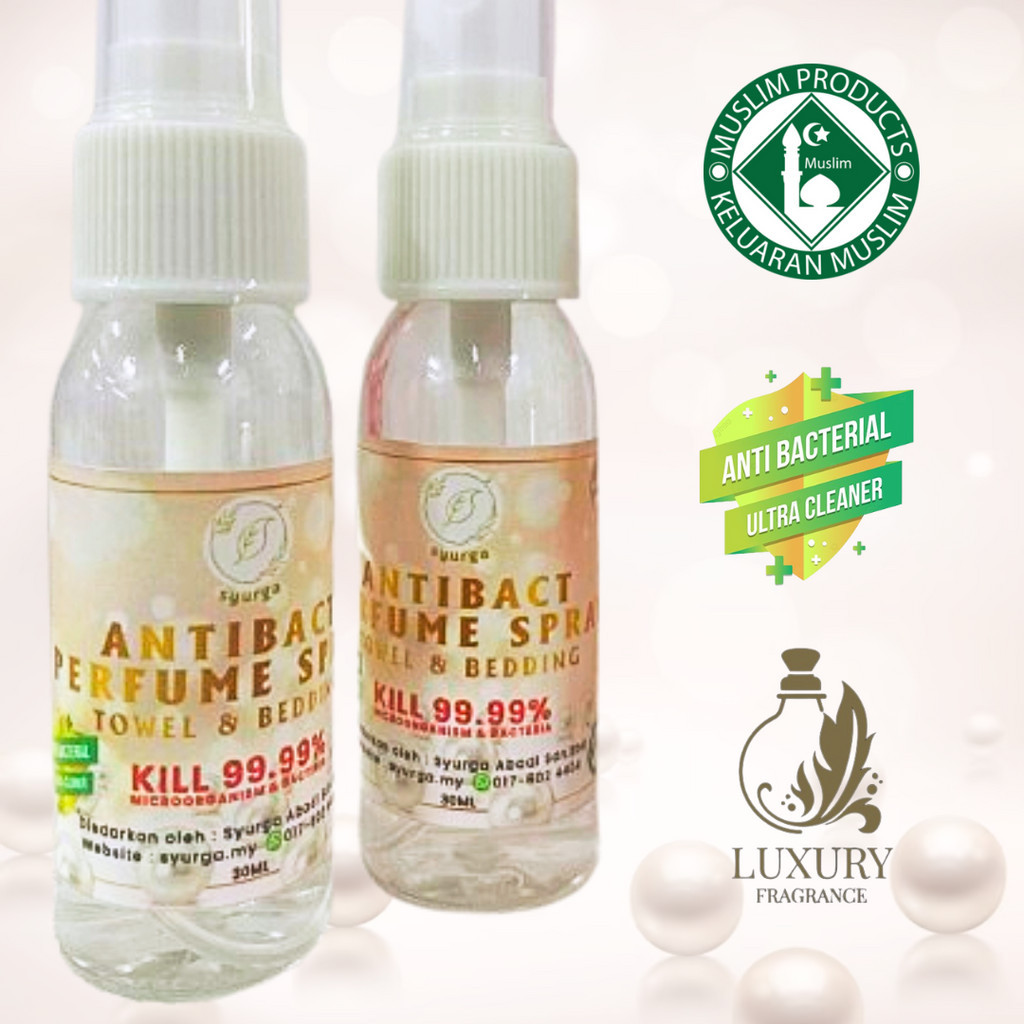 disinfectant spray ANTIBACT PERFUME SPRAY TOWEL & BEDDING KILL 99.99