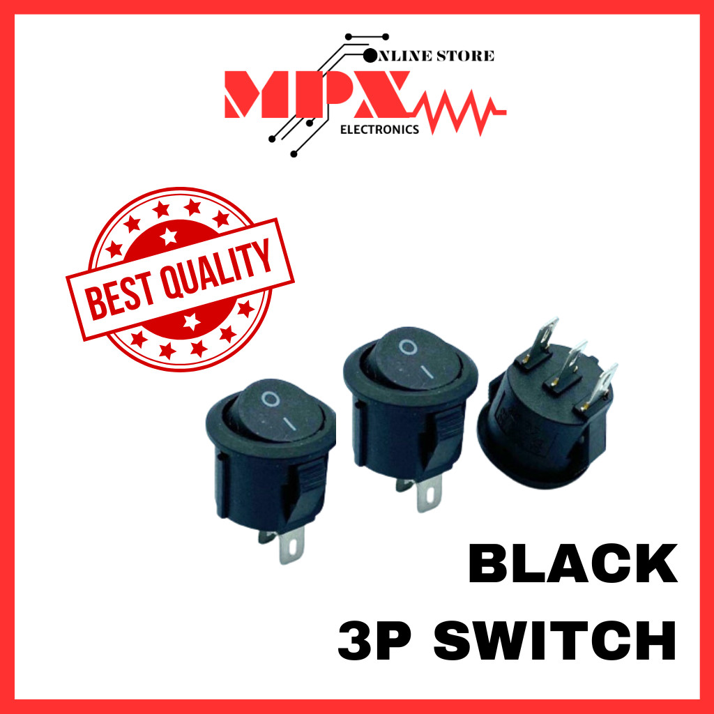 2P 3P Round Rocker On-Off Switch (KCD1-105) | Shopee Malaysia