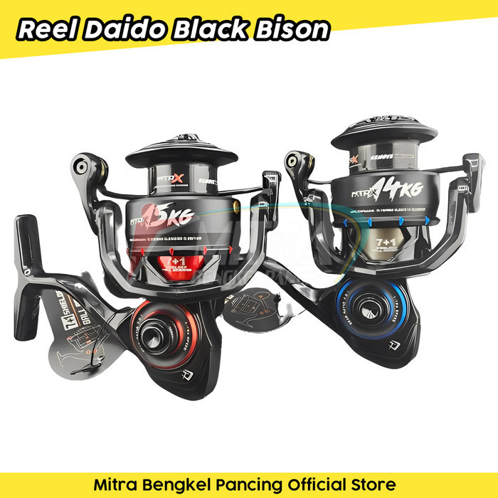 Daido Black Bison 2000 3000XS Spinning Fishing Reel MBP Fishing Reel ...