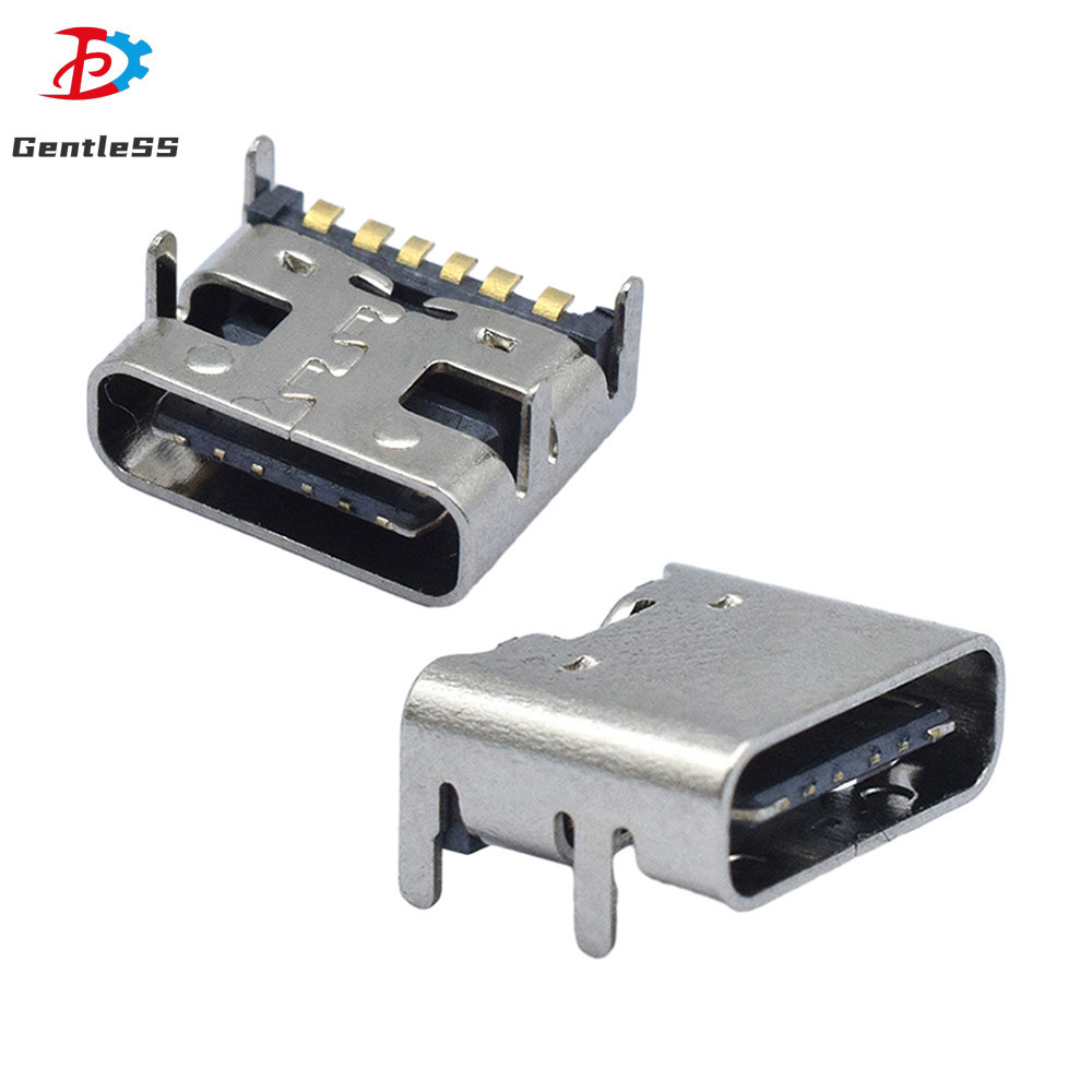 10/5pcs 6 Pin SMT Socket Connector Micro USB Type C 3.1 Female ...