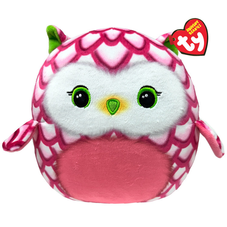 Ty Toys | Squishy Beanies | Tootie The Pink Owl | Soft Plushie Pillow ...