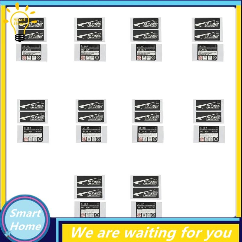 [Hmou] 10 Sets of BL1830 Label Lithium Ion Battery 18V Sticker Label ...