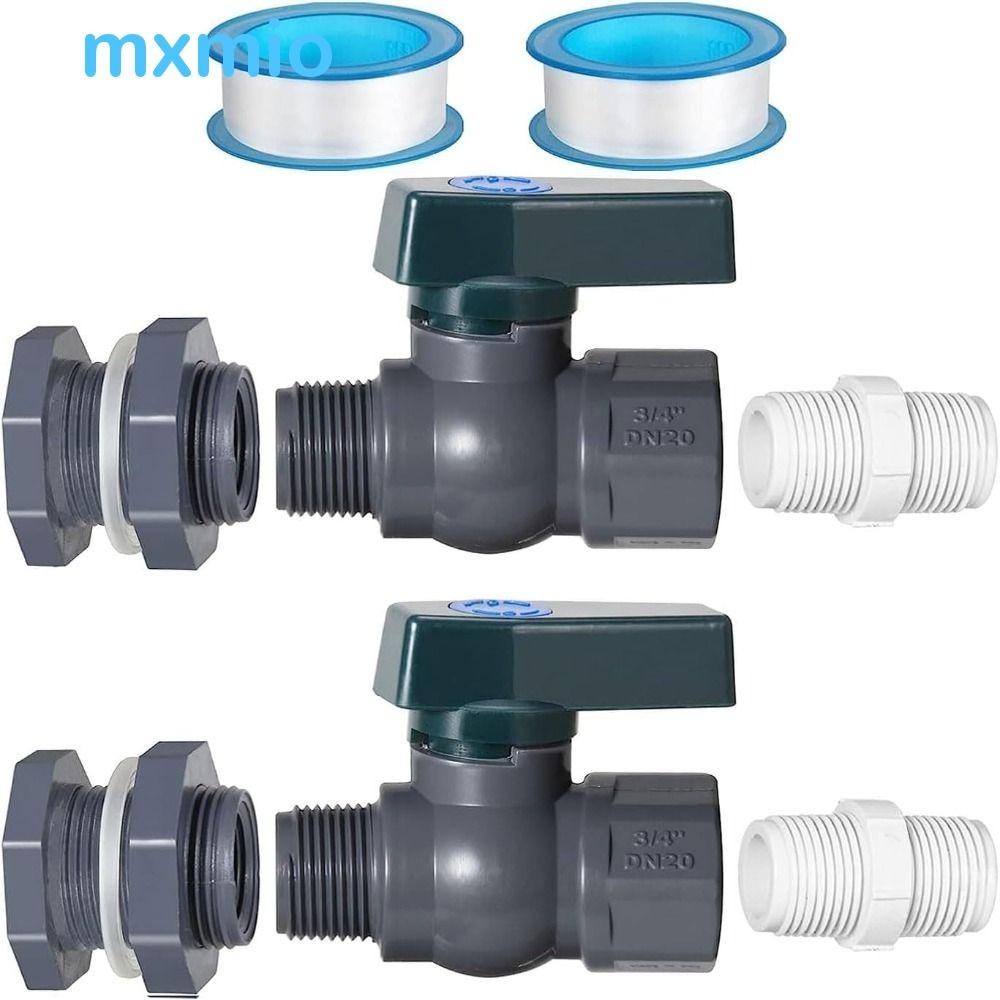 MXMIO PVC Rain Barrel Spigot Diverter, With Bulkhead Fitting Reusable ...