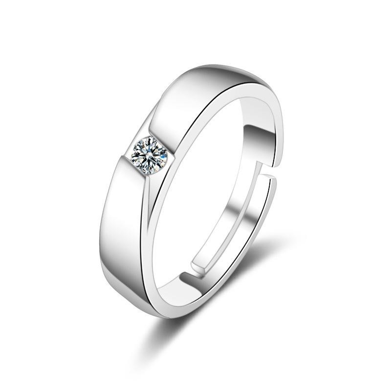FLR02 Adjustable Silver 925 Ring Original for Men Cincin Silver Men ...