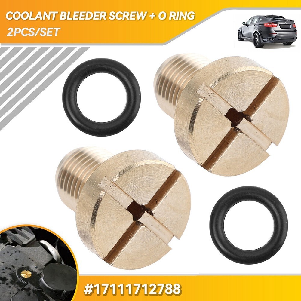 New 2X For BMW E36 E46 E39 E90 17111712788 Vent Bleeder Bleed Coolant