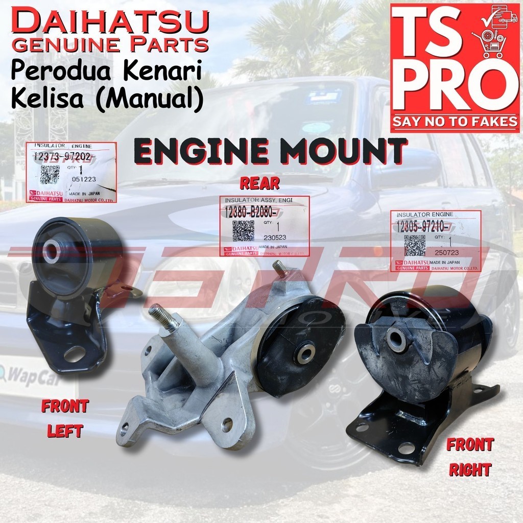 Perodua Kenari Kelisa Manual Genuine Engine Mounting Rubber Enjin Left ...