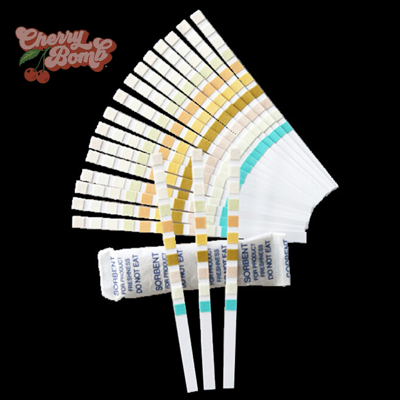 (Cherry Bomb) URS-10T 100strips Urinalysis Reagent Test Paper 10 ...