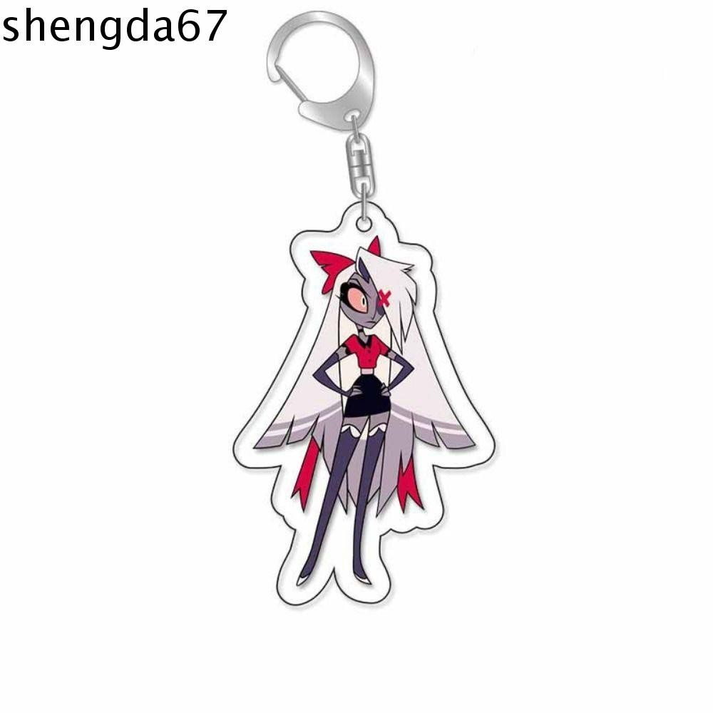 SHENGDA Hazbin Keychain, Alastor Charlotte Morningstar Hazbin Hotel ...