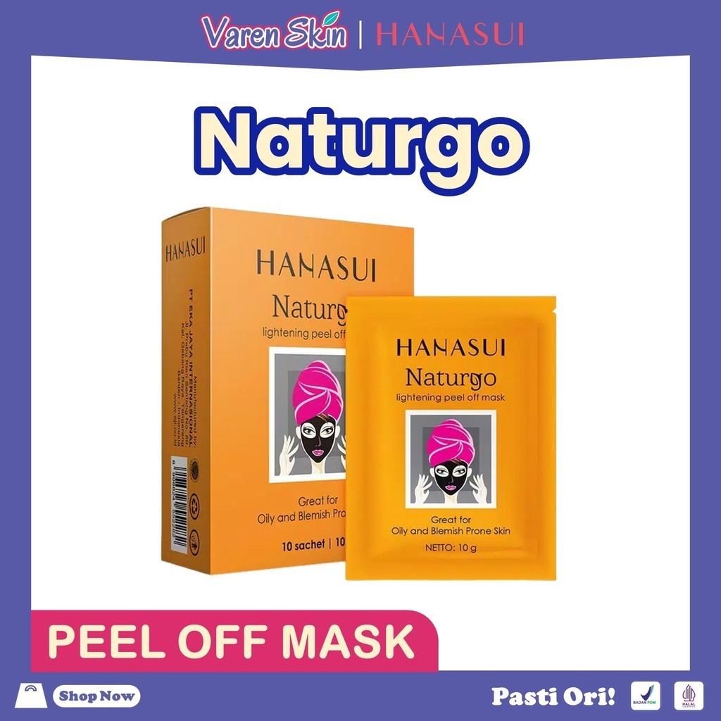 Hanasui Naturgo Peel Off Mask Black Box | Shopee Malaysia