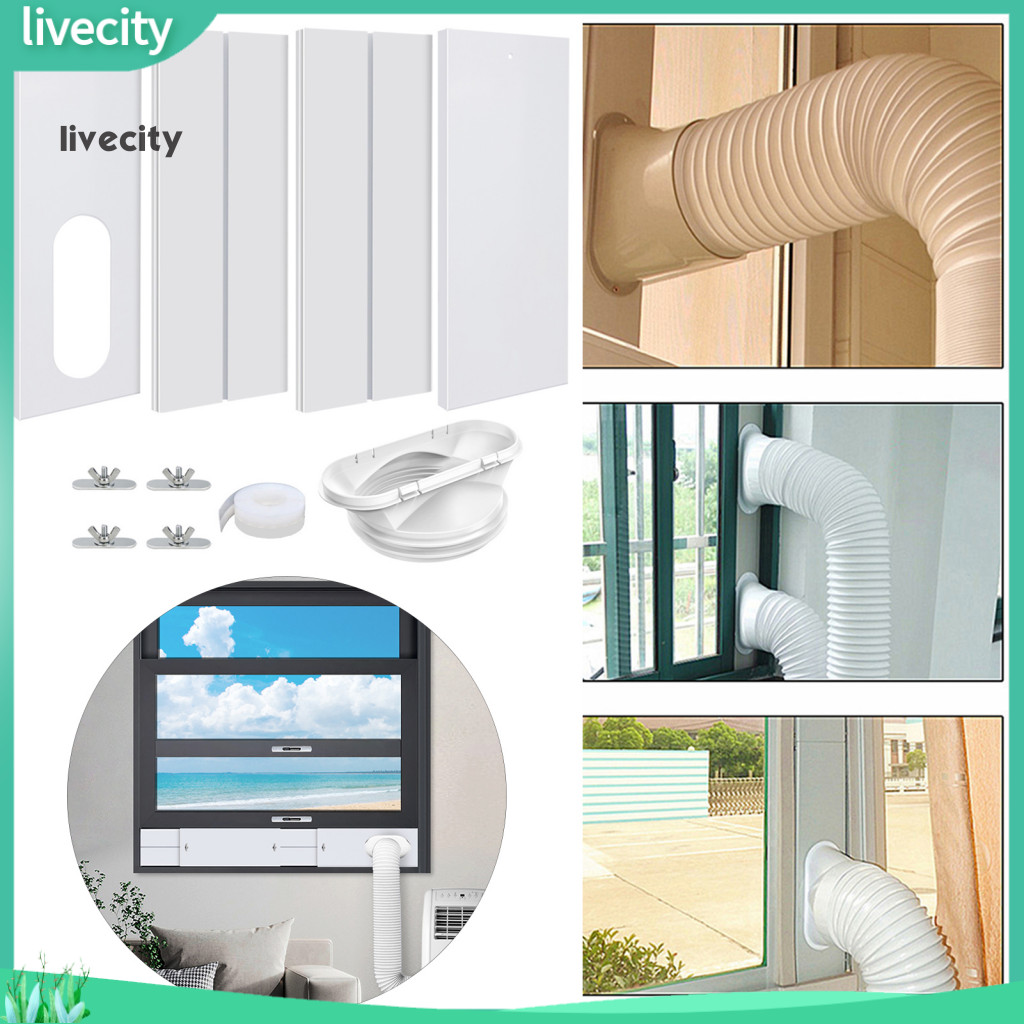 livecity Air Conditioning Window Kit Airtight Window Seal Kit Portable