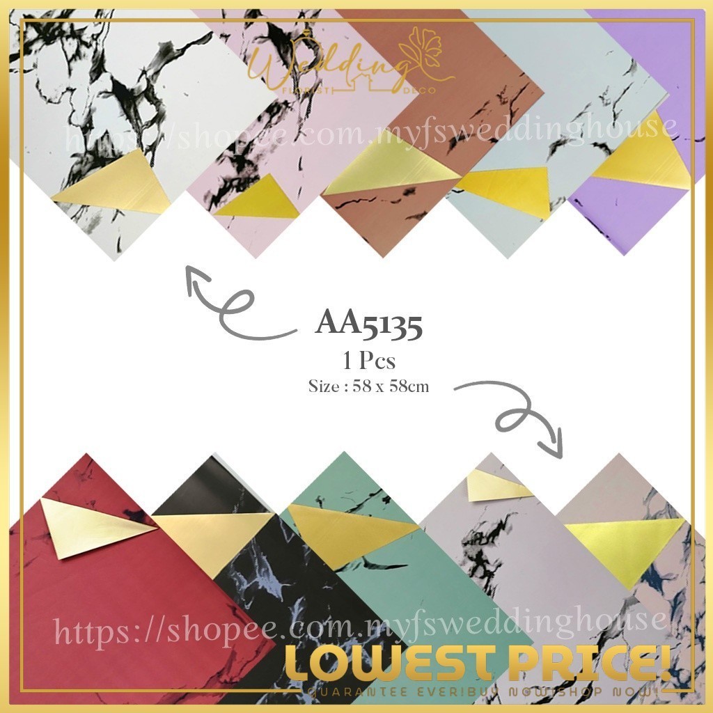 1PCS-WRAPPING PAPER/KERTAS BALUT HADIAH/FLOWER BOUQUET PAPER/BIRTHDAY ...