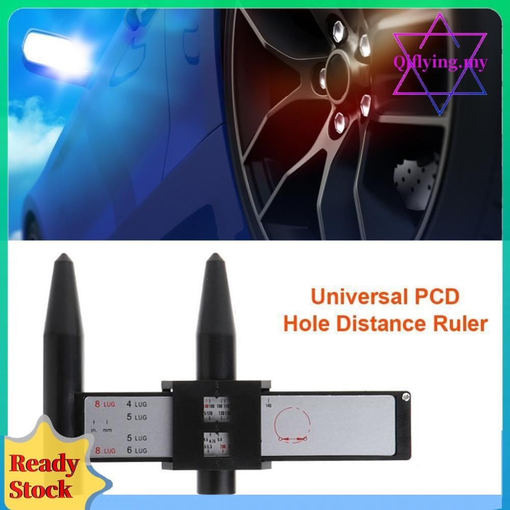 Universal PCD Measure Sliding Pitch Ruler Wheel Circle Tyre Diameter ...