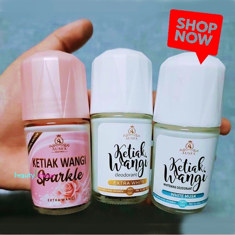 KETIAK WANGI DEODORANT AUSFA BEAUTY - WHITE MUSK , EXTRA WHITE ...