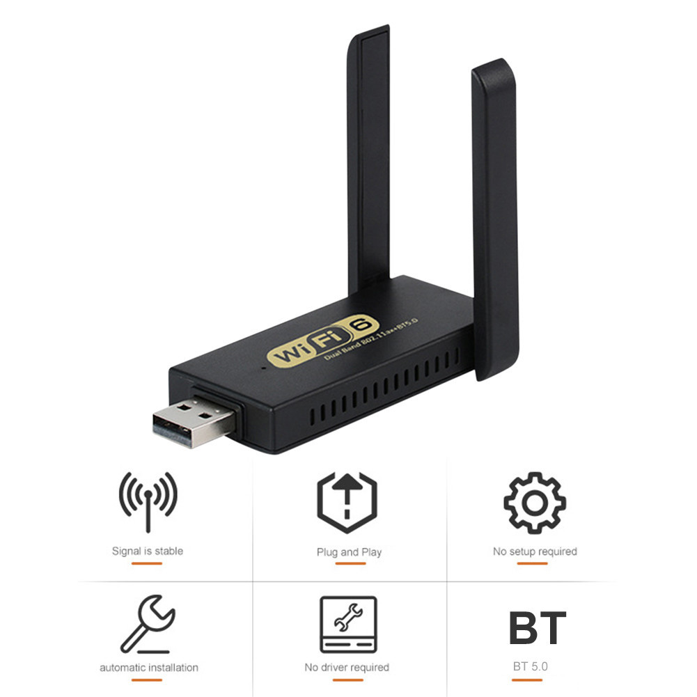 WiFi6 Wireless Network Card Portable Network Card Receiver for PC ...