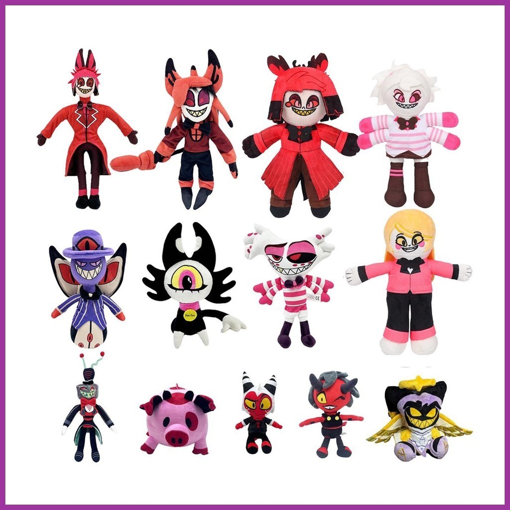 Hazbin Hotel Alastor Plush Vaggie Angel Dust Charlie Morningstar Cherri 