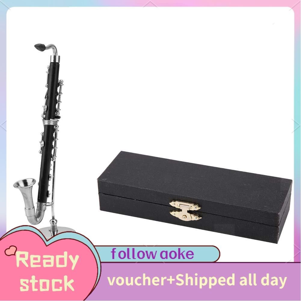 Aoke Miniature Bass Model Mini Musical Instruments Ornaments