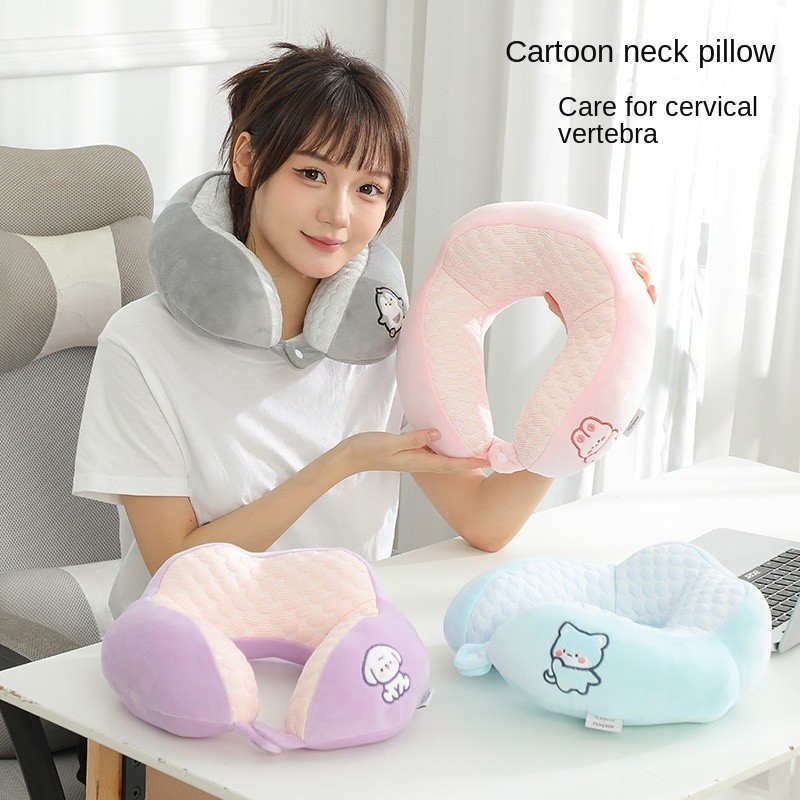 Cartoon Cute Ushaped Pillow Doudou Rong Hump Neck Pillow PP Cotton