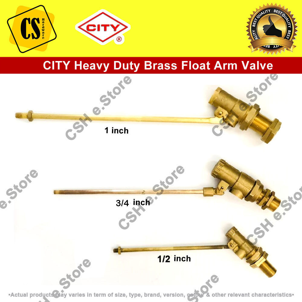 CITY Brass Float Valve Heavy Duty BS1212 Ball Float Valve 1/2" 3/4" 1
