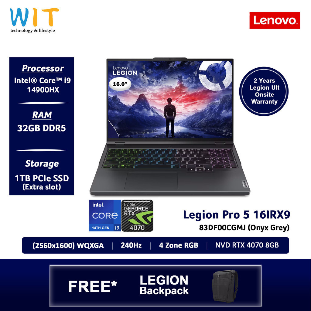 Lenovo Legion Pro 5 161IRX9 83DF00CGMJ (Intel Core i9-14900HX/32GB RAM ...