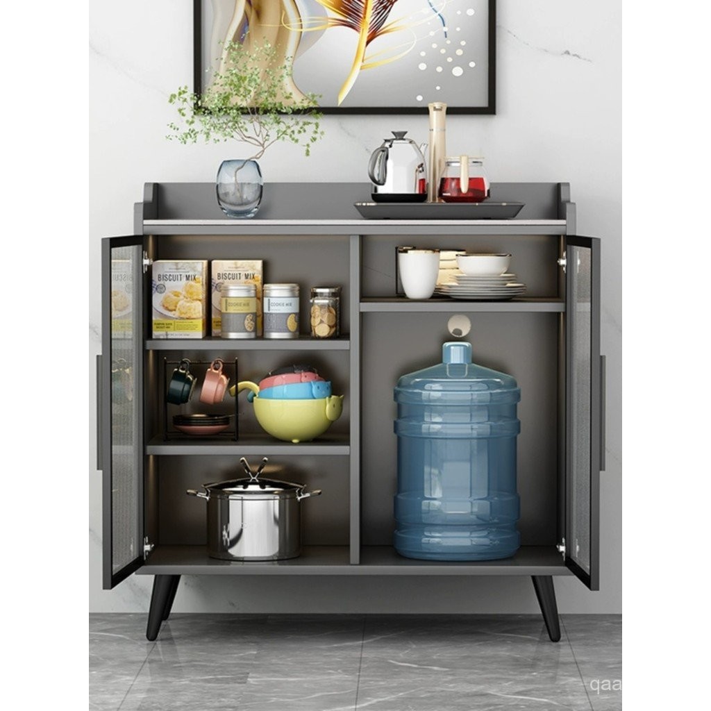 Light Luxury Tea Cabinet Simple Modern Living Room Locker Kitchen Solid ...