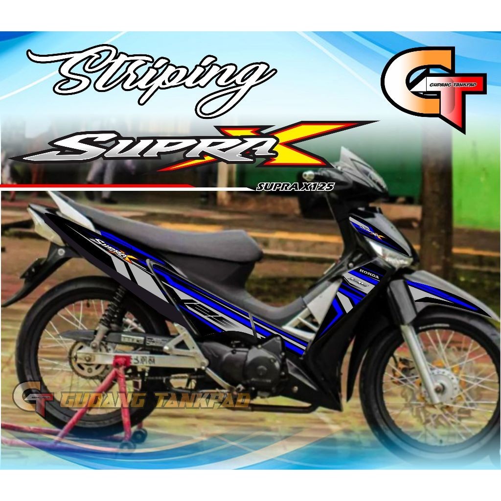 Striping SUPRA X 125 SURA X New CW Sticker Variation SUPRA 125 SUPRA X ...