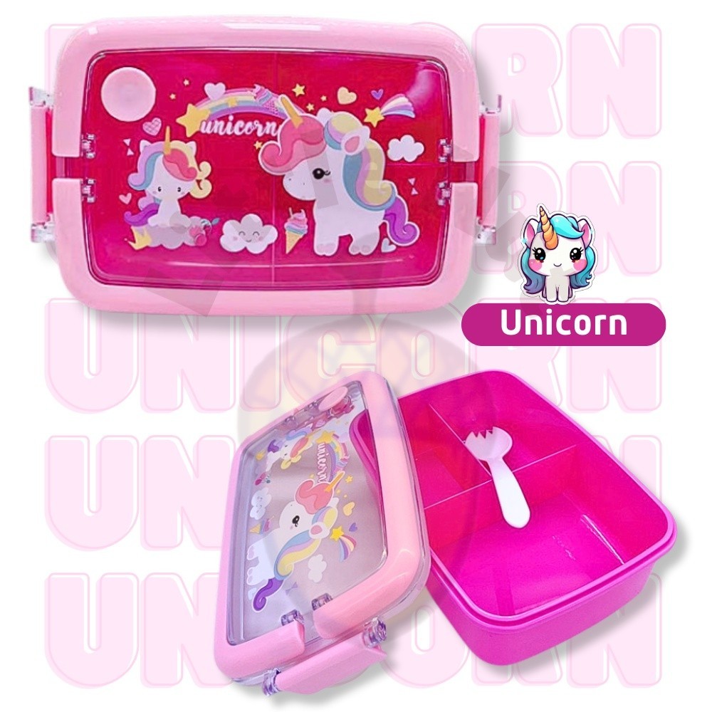 Kids School Food Container Cartoon Lunch Box Case , Tupperware,kotak ...