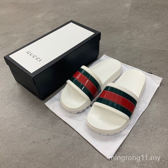 Gucci web slide discount white