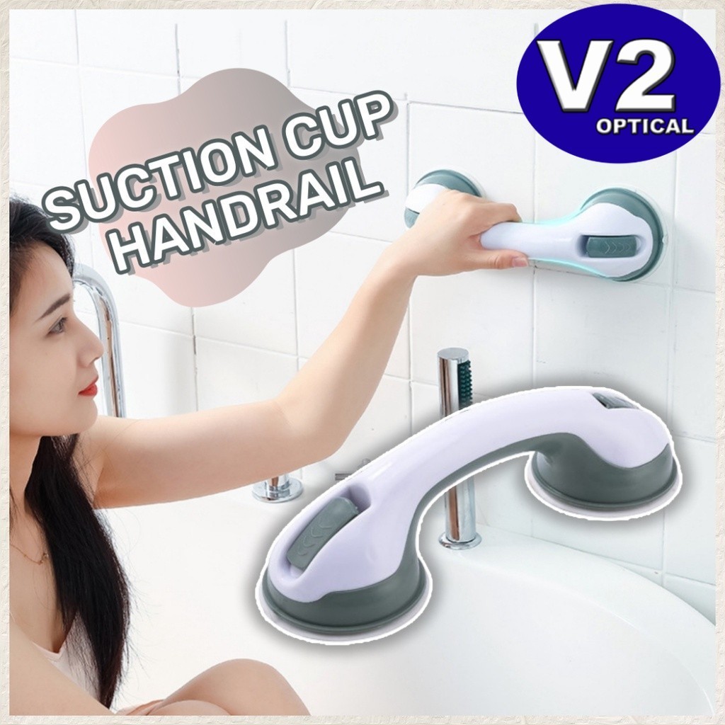 Strong Suction Cup Handrails Safety Grip Handle Shower Tub Bathroom ...