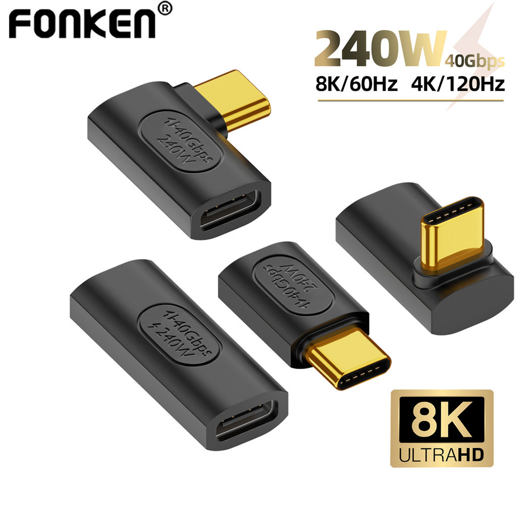 aceyoon 240W Cavo USB C Corto 10cm, USB C a C Cavo 5A PD Cavo Di Ricarica Veloce Type C Angolo 90 Gradi con Chip E-Maker per iPhone 16 15 Pro Max