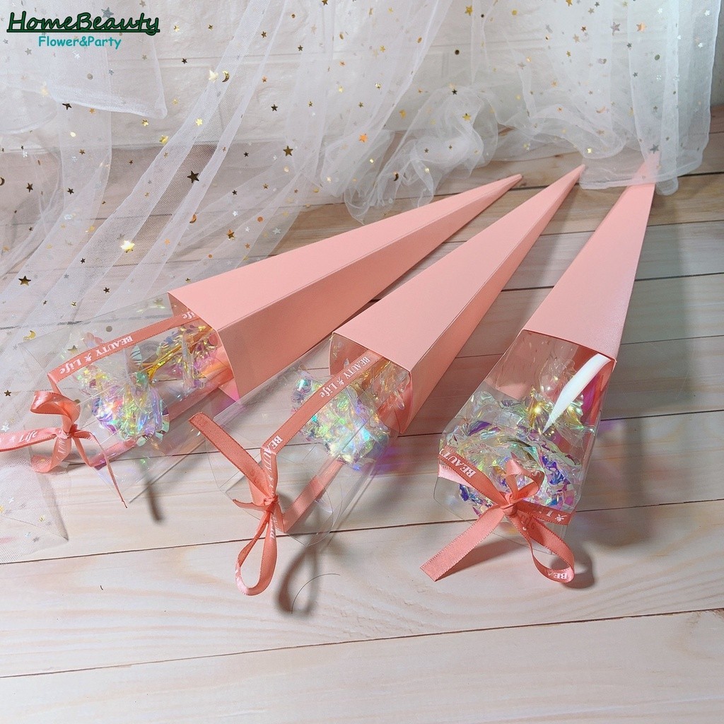 Yz- Pvc Folding Bouquet Packaging Box Flower Gift Box Flower Bouquet ...