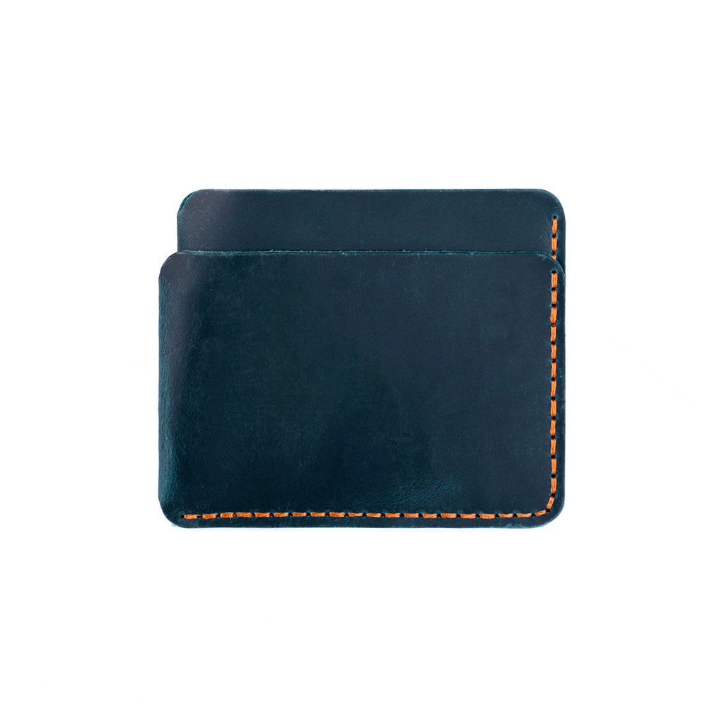 3 pocket horizontal leather card outlet wallet