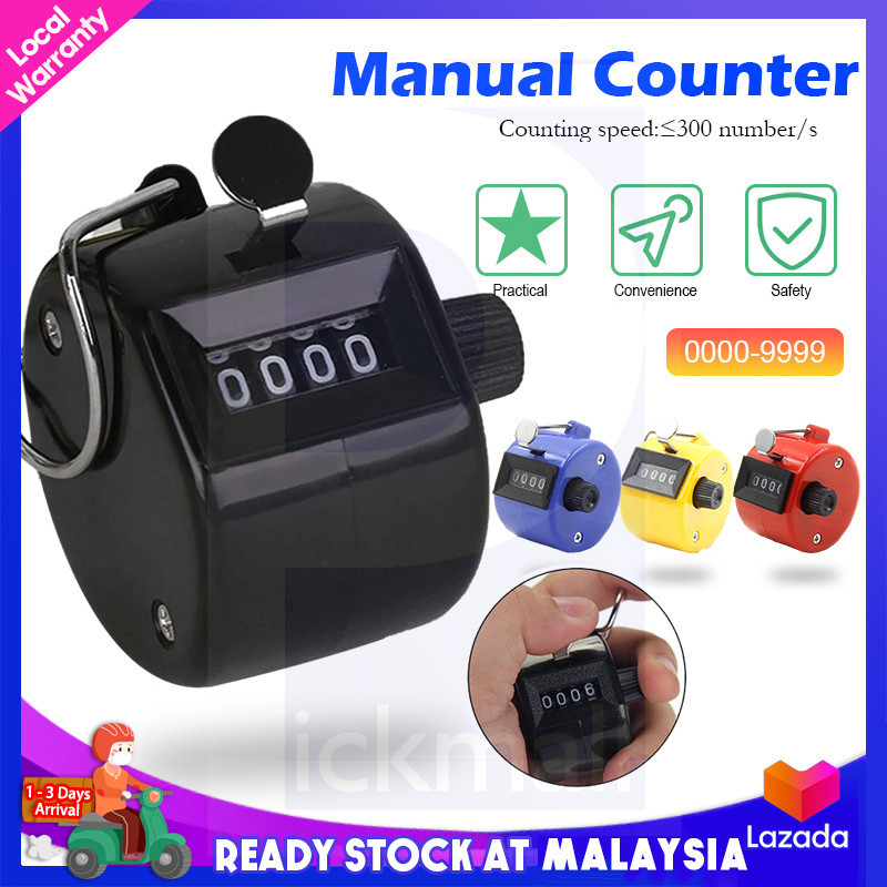 Mini Digital LCD Finger Ring Hand Tally Counter – 6 Digit Rechargeable Clicker Counter For Events, Inventory, Sports – Black 1 thumbnail image