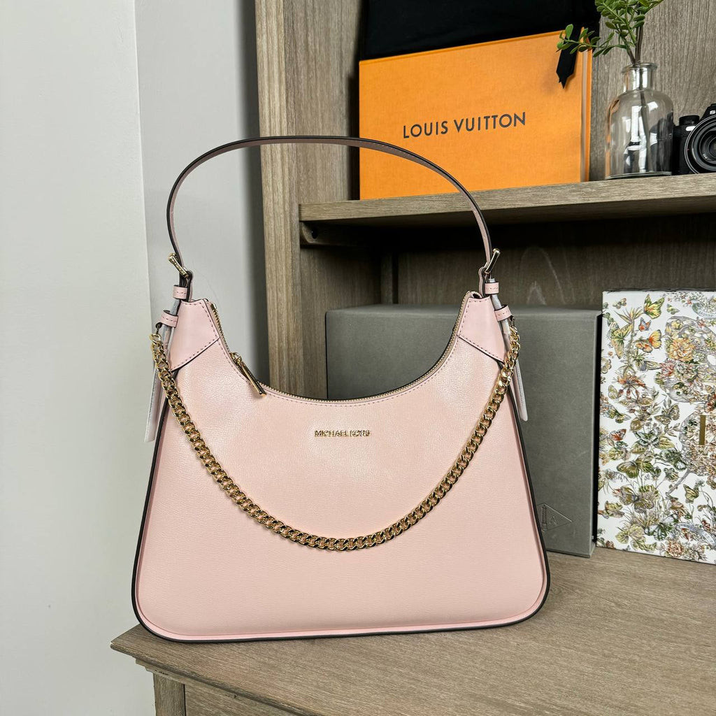 MK Wilma Large Chain Shoulder Bag in Powder Blush (35H3G3WL3L) | Shopee ...