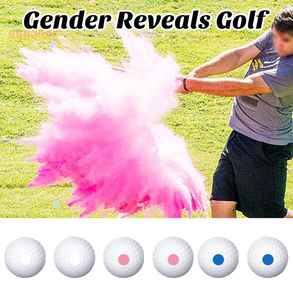 SSNGender Reveal Golf Ball with Golf Tee Exploding Golf Ball Set