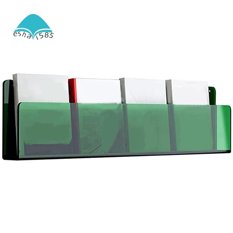40cm Long Acrylic Rack Wall Mounted Catalog Document Rack Brochure Rack ...