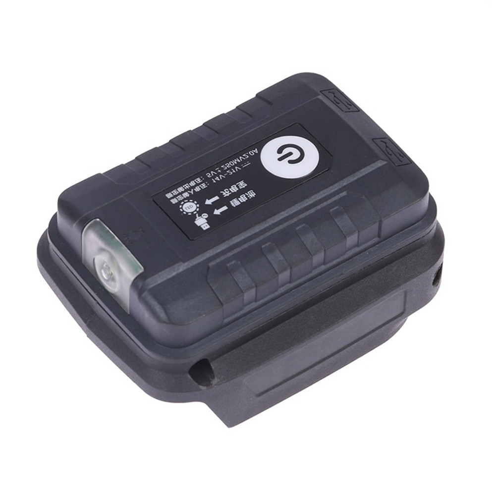 [DELA] Battery Adapter with LED Light for 18V Li-ion Battery Dual USB ...