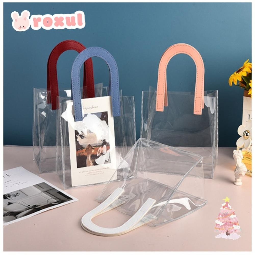 ROXUL Transparent Shopping Bags, PVC Transparent Tote Bag, U Shape ...