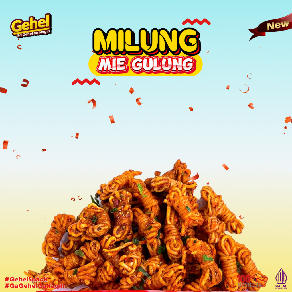 NEW LAUNCHING MIE GULUNG (MILUNG) 200GR, Mie Uwel Pedas Jeruk - Makanan ...