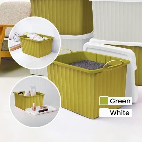 Basket Design Plastic Storage Box Container Lid Handle Kotak Plastik ...