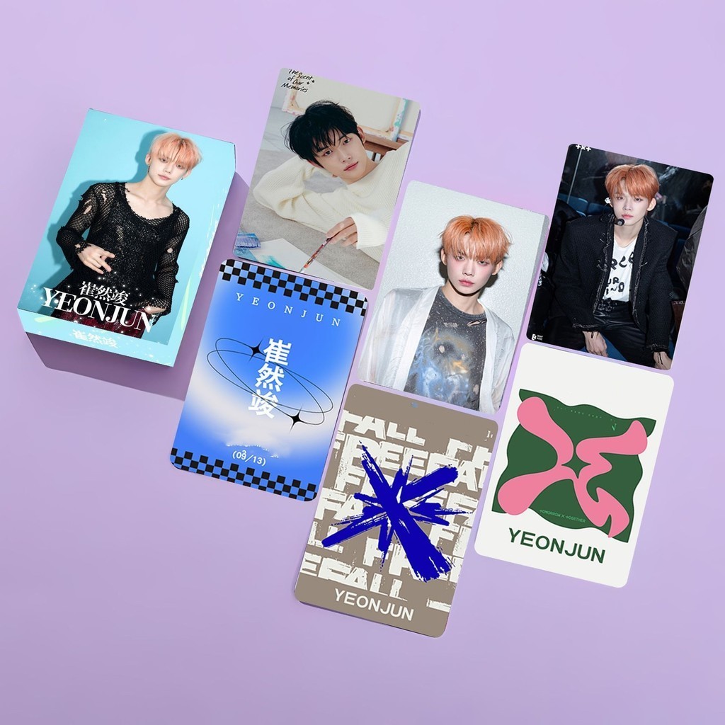 50-119pcs TX-T Holographic Laser Photocards FREEFALL Beomgyu Soobin ...