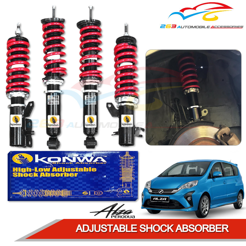PERODUA ALZA 20092021 KONIWA HIGH LOW ADJUSTABLE SUSPENSION ABSORBER