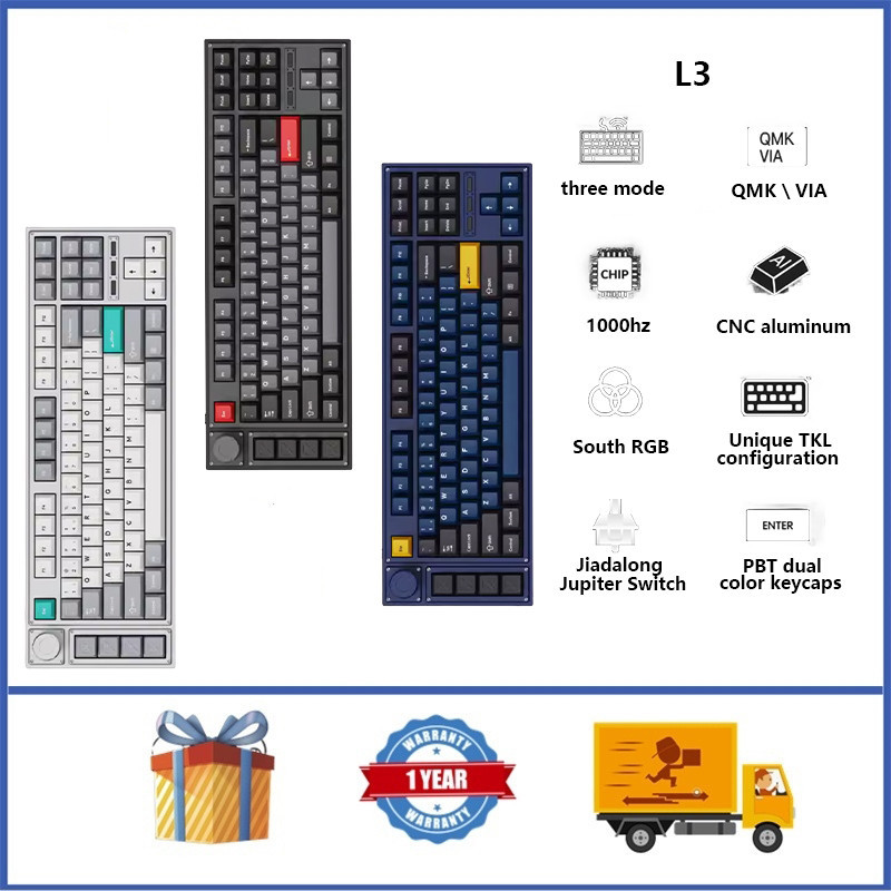 Lemokey L3 Aluminum Wireless Mechanical Keyboard GASKET Structure Hot ...