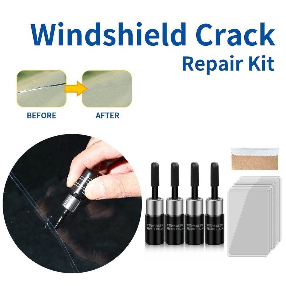 5 Pack Auto Glass Nano Repair Fluid - Windshield Crack Repair Kit, 3ml Each, US Shipping