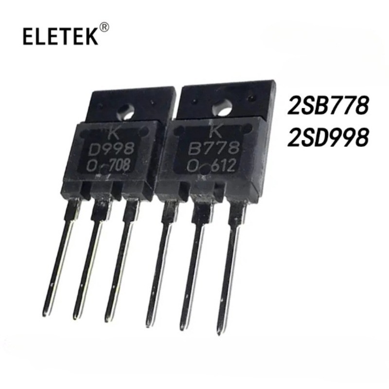 2SB778 2SD998 B778 D998 TO-3PF in Stock Audio High Power Matching Tube ...