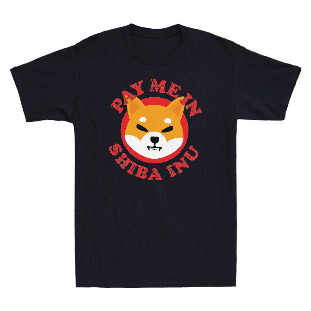 Pay Me In Shiba Inu Token Coin Doge Currency Meme Vintage Men'S T-Shirt ...