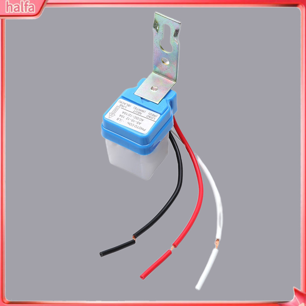 {halfa} DC 12V 24V AC 110V 220V 50-60Hz Auto On/Off Light Sensor Switch ...